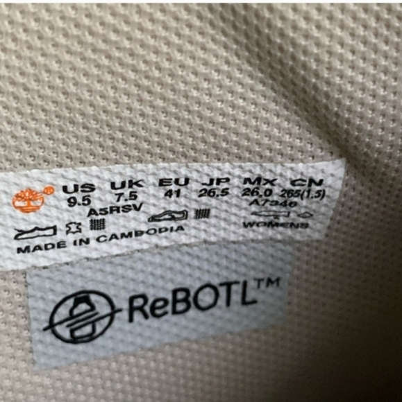 Timberland Sky Platform Chunky Boots Lace Up White 9.5 Round Toe Women - Picture 11 of 16